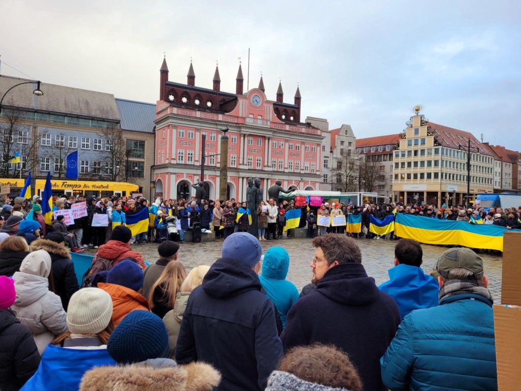 Demonstration Ukraine Rostock