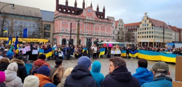 Demonstration Ukraine Rostock